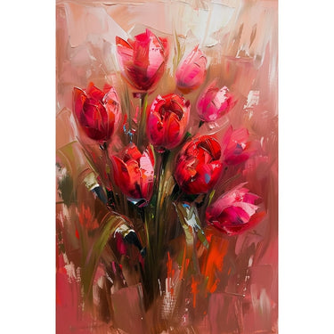 Red Flower Acrylic Canvas